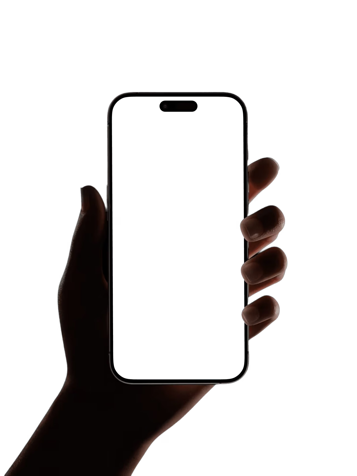 A hand holding PadelLabs Intelligence on an iPhone